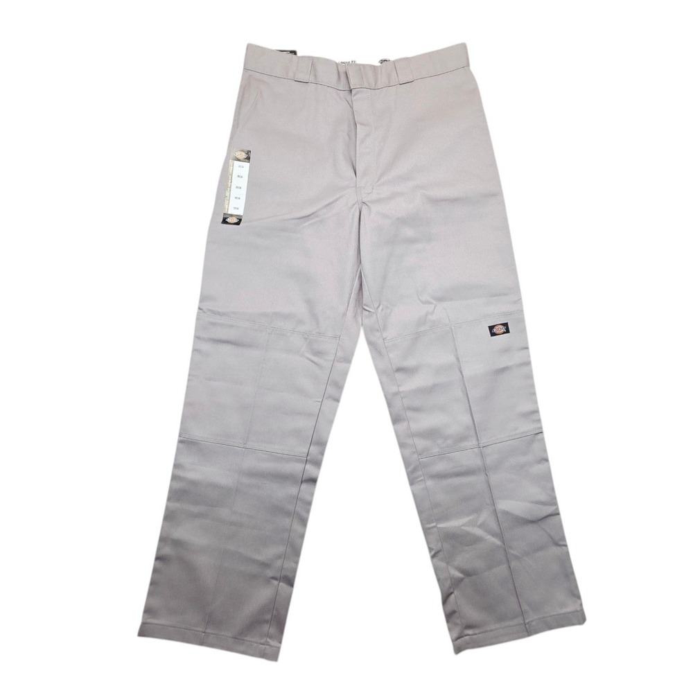 Dickies 85283 Double Knee Loose Fit Work Pants Silver Grey 36x34 NWT